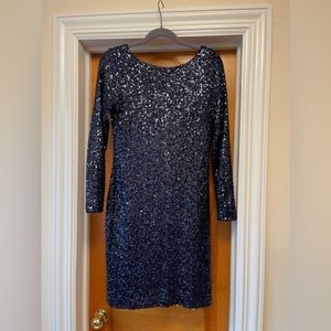 Sequin knee length beautiful cocktail dress